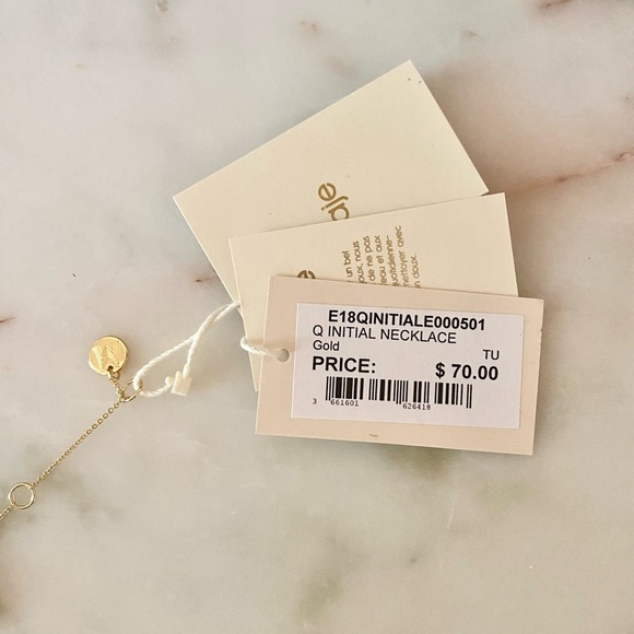 Maje Gold Initial Q Necklace - Picture 4 of 4